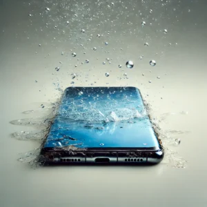 Téléphone endommagé par l’eau